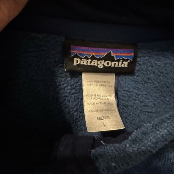 Patagonia Better Sweater Jacket 25526 Fleece Mens LRG Heather Blue - Picture 3 of 7